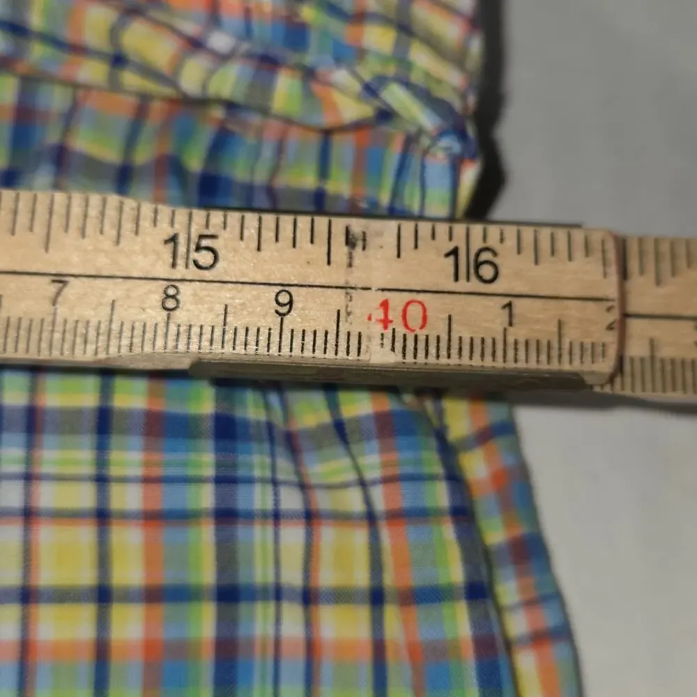Ralph Lauren Youth Medium 10/12 Plaid Shirt Button Down Blue‎ Pony Vacation